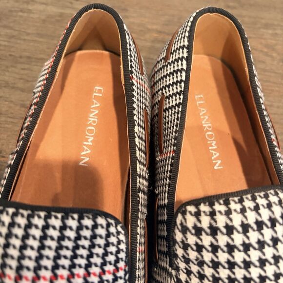 Men\'s Elanroman Houndstooth Tassel Loafers Slip On Dress Shoes Size 12 UK 45 main image 12